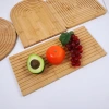 Bohemian wavy pattern solid wood tray, simple bamboo wavy tableware plate for home use, afternoon tea dessert bread board details Picture